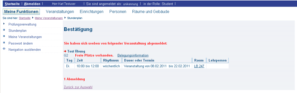 Wieder Belegungsfrist