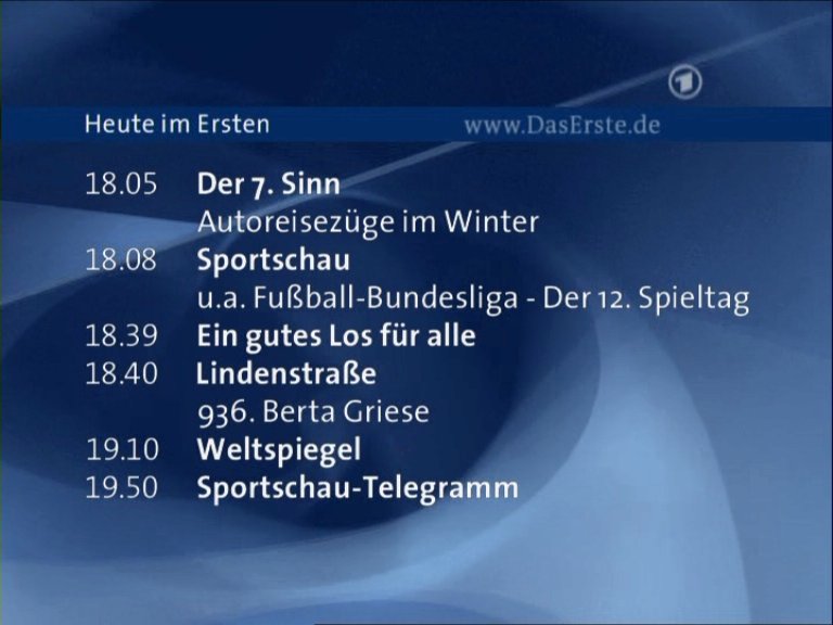 Fernsehprogramm Ard Gestern